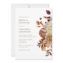 エレガント秋ブライダルシャワー