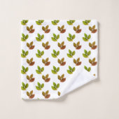 エレガント秋ベイ離れオンホワイト バスタオルセット (ウォッシュタオル)