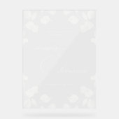 エレガント秋ボ結婚タニカル アクリルサイン (正面)