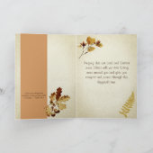 エレガント秋ロードウォーター色悔やみや弔慰 カード (内部)