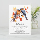 エレガント秋婚約パーティ 招待状 (スタンド正面)