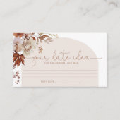 エレガント秋日の夜アイディア。日付jar エンクロージャーカード (正面)