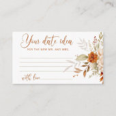 エレガント秋日の夜アイディア。日付jar エンクロージャーカード (正面)