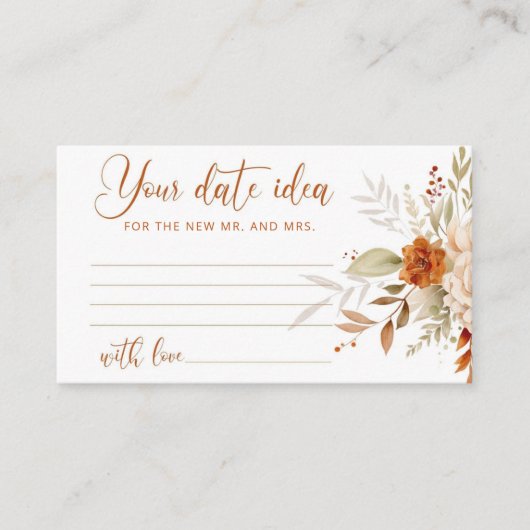 エレガント秋日の夜アイディア。日付jar エンクロージャーカード (正面)