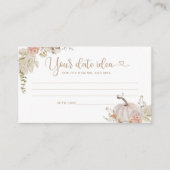 エレガント秋日の夜アイディア。JARエンクロージャの日付 エンクロージャーカード (正面)