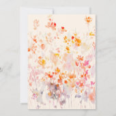 エレガント秋水彩りんご花 招待状 (裏面)