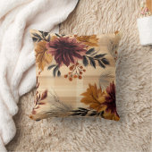 エレガント秋秋フローラプレイド クッション (ブランケット)