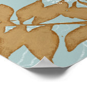 エレガント秋素朴リースの座席表 ポスター (角)