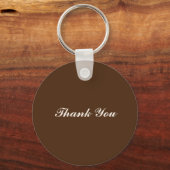 エレガント秋結婚フラワーズサンキュー キーホルダー (裏面)