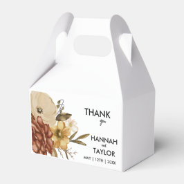 エレガント秋結婚フローラ フェイバーボックス