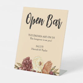 エレガント秋結婚フローラ 台座サイン