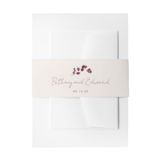 エレガント秋結婚株 招待状ベリーバンド