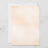 エレガント秋花模様50誕生日 招待状 (裏面)