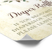 エレガント秋金ゴールドフローラ | かぼちゃおむつラッフル ポスター (角)