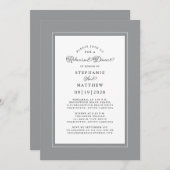 エレガント究極のグ結婚レイのリハーサル 招待状 (正面/裏面)