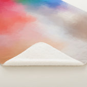 エレガント空白のテンプレートモダン抽象芸術 シェルパブランケット (3/4)