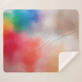 エレガント空白のテンプレートモダン抽象芸術 シェルパブランケット (正面(横))