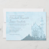 エレガント童話の城結婚式招待状 招待状 (正面)
