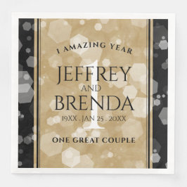 エレガント第1紙結婚周年記念お祝い