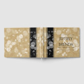 エレガント第1紙結婚周年記念お祝い ゲストブック (全面)