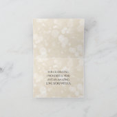 エレガント第1紙結婚周年記念お祝い サンキューカード (内部)