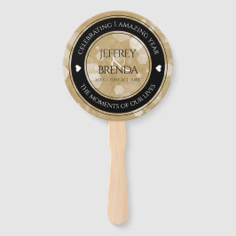 エレガント第1紙結婚周年記念お祝い ハンドファン