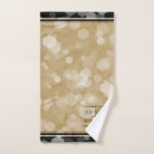 エレガント第1紙結婚周年記念お祝い バスタオルセット (ハンドタオル)