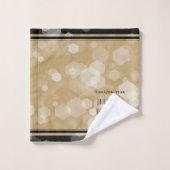 エレガント第1紙結婚周年記念お祝い バスタオルセット (ウォッシュタオル)