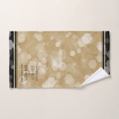 エレガント第1紙結婚周年記念お祝い バスタオルセット (ハンドタオル)