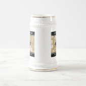 エレガント第1紙結婚周年記念お祝い ビールジョッキ (中央)