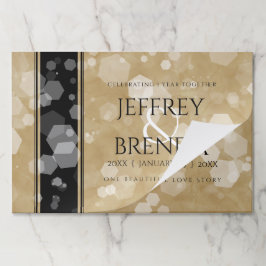 エレガント第1紙結婚周年記念お祝い ペーパーパッド