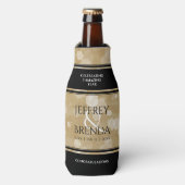 エレガント第1紙結婚周年記念お祝い ボトルクーラー (ボトル正面)