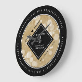 エレガント第1紙結婚周年記念お祝い ラージ壁時計 (傾斜)