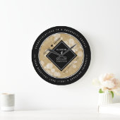 エレガント第1紙結婚周年記念お祝い ラージ壁時計 (ホーム)