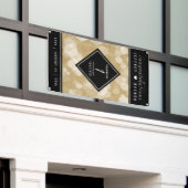 エレガント第1紙結婚周年記念お祝い 横断幕 (ビルの外側)