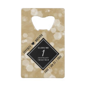 エレガント第1紙結婚周年記念 クレジットカード栓抜き (裏面)