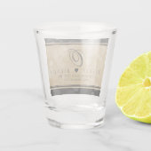 エレガント第1紙結婚周年記念 ショットグラス (裏面)