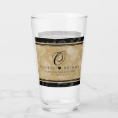 エレガント第1紙結婚周年記念 タンブラーグラス (裏面)