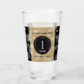 エレガント第1紙結婚周年記念 タンブラーグラス (裏面)