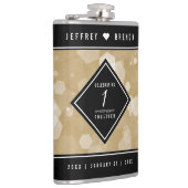 エレガント第1紙結婚周年記念 フラスク (右)