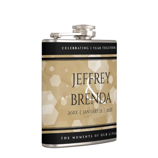 エレガント第1紙結婚周年記念 フラスク (右)
