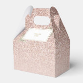 エレガント第1聖餐式バラ金ゴールドグリッター フェイバーボックス (裏面サイド)