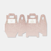 エレガント第1聖餐式バラ金ゴールドグリッター フェイバーボックス (折り畳みなし)