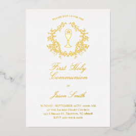 エレガント第1聖餐式 箔招待状