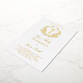 エレガント第1聖餐式 箔招待状 (回転した状態)