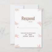 エレガント第1聖餐式RSVPカード 出欠カード (裏面)