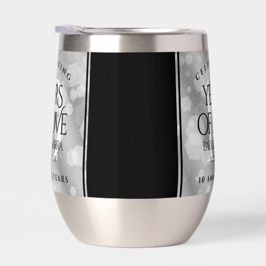 エレガント第10回ティン結婚ズ記念日お祝い (右面)