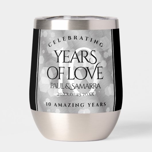 エレガント第10回ティン結婚ズ記念日お祝い (背面)