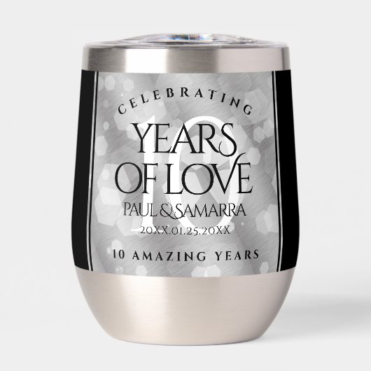 エレガント第10回ティン結婚ズ記念日お祝い (正面)