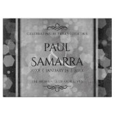 エレガント第10回ティン結婚ズ記念日お祝い カッティングボード (正面)